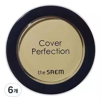 The Saem Cover Perfection Pot Concealer, Green Beige, 6 ea.