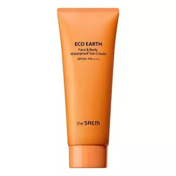 Солнцезащитный крем для лица и тела Saem Eco Earth SPF50+ PA++++, 100 г, 1 шт.