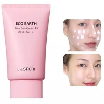 The Saem Eco Earth Pink Sun Cream SPF50+ PA++++, 50g