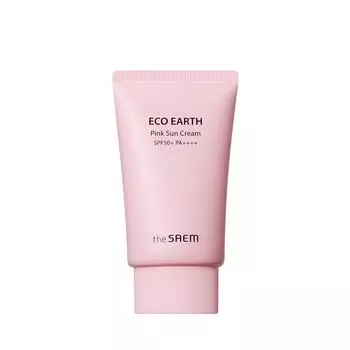 The Saem Eco Earth Power Розовый солнцезащитный крем SPF50+ PA++++ 50г