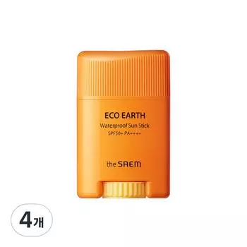 The Saem Eco Earth Waterproof Sun Stick SPF50+ PA++++, 17g, 4 pieces