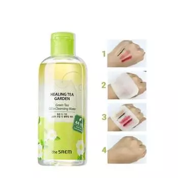 The Saem - Healing Tea Garden Green Tea Oil In Cleansing Water 300ml