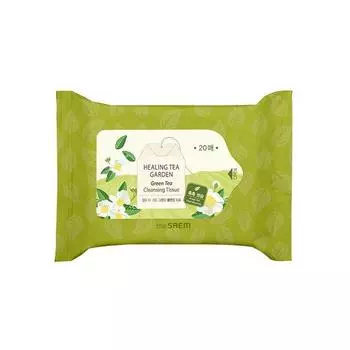 The Saem - Healing Tea Garden Green Tea Cleansing Tissue 60pcs