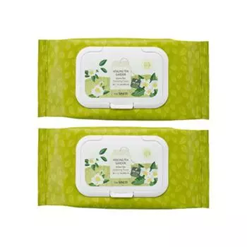The Saem Healing Tea Garden Green Tea Cleansing Tissues 60 sheets x 2