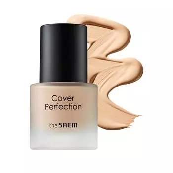 The Saem Japan Official Cover Perfection Concealer Foundation Natural Beige 15ml 1210 1.5