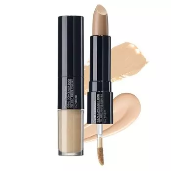 The Saem Japan Official Cover Perfection Ideal Concealer Duo Natural Beige 0129 1 шт 1,5 4,5 г(жидкость)+4.2г(придерживаться) (х 1)