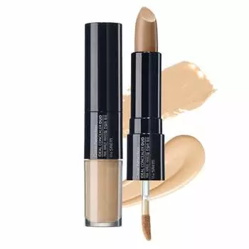 The Saem Japan Official Cover Perfection Ideal Concealer Duo 02 Rich Beige 4.5g(жидкость)+4.2г(придерживаться) 0128 1 шт. (х 1)