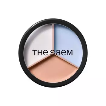 The Saem Japan Official Cover Perfection Triple Pot Concealer 06 Blue Beige 1272