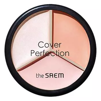 The Saem Консилер Cover Perfection Triple Pot 13 г, оттенок 05 Dark Up Beige, 1 шт.