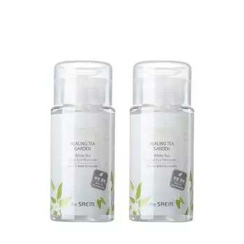 [The Saem] Лечебный чайный сад с белым чаем для губ и глаз 150 мл x 2
