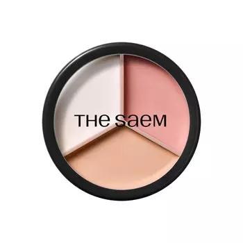 The Saem Official Japan Cover Perfection Triple Pot Concealer 07 Pink Peuge 1273
