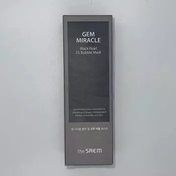 [the SAEM] Пузырьковая маска Gem Miracle Black Pearl O2, 105 г