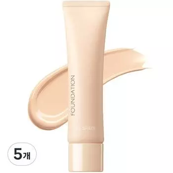 The Saem Тональная основа Saemmul Airy Cotton Foundation 30 мл, 1 светло-бежевый, 5 упаковок