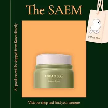 The SAEM Urban Eco Harakeke Cream 50 мл Увлажняющий Успокаивающий Питание Увлажняющий Сияющий