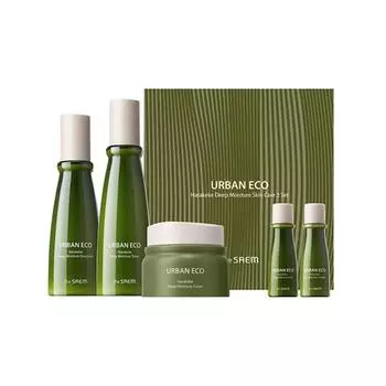 THE SAEM Urban Eco Harakeke Deep Moisture Skin Care Set 5items - Набор для глубокого увлажнения кожи