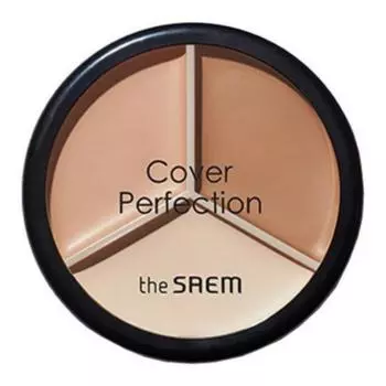 The Sam Cover Perfection Triple Pot Concealer 02 Contour Beige