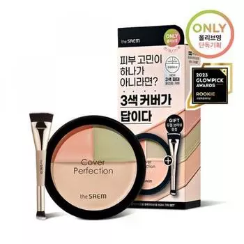 The Sam [двойная кисть в подарок] The Sam Cover Perfection Triple Foundation Balm 3 цвета Design 10 Clear Beige
