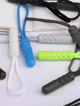 The Same Colour 10pcs Plastic Zip Slider Slider Rope Slider Luggage Zip Slider Pull Tail Rope