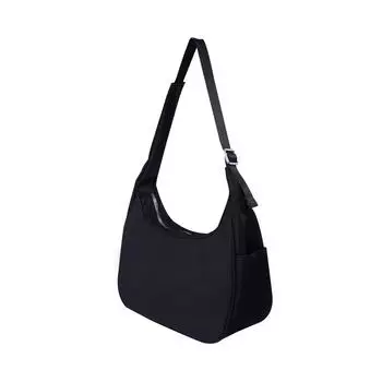 The same underarm bag, high-end women s large-capacity simple Korean version handbag, versatile fashion shoulder bag 28*12*18cm чёрный