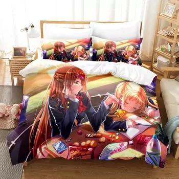 The Second Disease Should Also Be Disc Bedding Sets Duvet Cover Set With Pillowcase Twin Full Queen King Bedclothes Duvet Cover EU Single 135x200cm