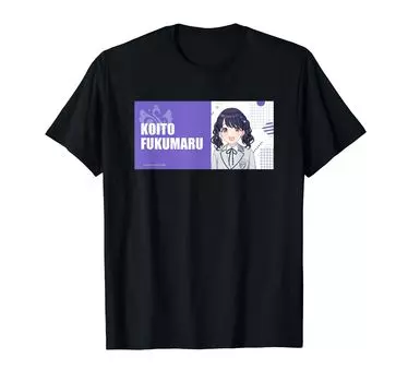 THE Shiny Colors Fukumaru Koito Casual Wear IDOLM@STER Ver. T-shirt чёрный