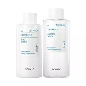 The Simple Calming Lotion 260ml + Toner 300ml