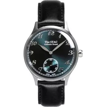 [The Stack] Часы STAC, сделанные в Японии, отечественные, 36 мм, классические, мужские, женские, унисекс, синие, зеленые, черные, кожаные, ST-AR002