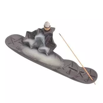 The Stars Type Ceramic Handicraft Backflow Incense Burner Purple Clay Censer Incense Stick Holder Tea Pet Zen Meditation Decor