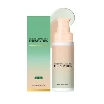 The Temperature-sensitive Concealer Foundation Cream Is Light, Moisturizing, And Clear, Suitable For Both Oily And Dry Skin,30ML One Size зелёный