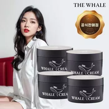 The Whale Shop Whale Cream Массажный крем для мужчин, который увеличивает размер, длину и толщину члена, 100 мл, 4 шт.
