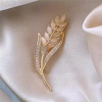 The Wheat Ear Brooch Is A High-end and Exquisite Accessory for Coats Sweaters Pins and A Versatile Corsage Decoration