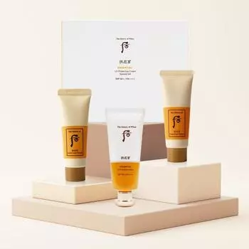 The Who Gongjinhyang Jin Hae-yoon Sun Cream Special/основной продукт 60 мл + пенка для умывания 40 мл + крем для умывания 40 мл, 1 набор