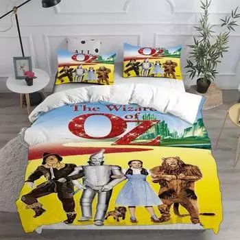 The Wizard of Oz Bedding Sets,Anime Quilt Bed Cover Duvet Cover Pillow Case 2-3 Pieces Sets Kids Adult Size 135x200cm 2pcs