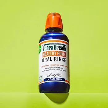 Thera Breath Healthy Gums Ополаскиватель для полости рта с чистой мятой 473 мл