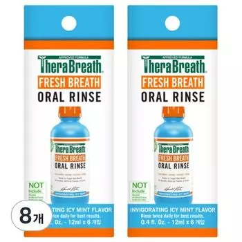 Thera Breath Icy Mint Gargle Portable ополаскиватель для рта 6р, 72мл, 8 шт.