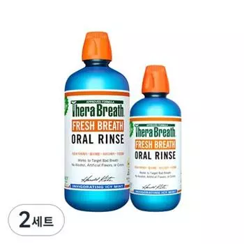 Thera Breath Oral Rinse Icy Mint 1л + 473мл набор, 1473мл, 2 набора