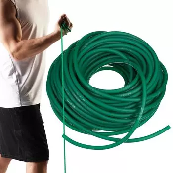 TheraBand Strength Level Includes Instruction Cuttable and for Full Body and Inner Muscle Rehabilitation D&M TheraTube, 30.4m, 8.1mm Diameter, +1,
