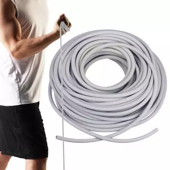 Theraband Theratube Уровень силы Серебряный Инструкция в комплекте Режется Тренировочная трубка THERABAND Тренировочная лента Для всего тела Растяжка Упражнение Внутренняя мышца серебряный