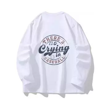 THERES Осенняя одежда с длинными рукавами из чистого хлопка, новый мужской и женский топ, весенний внутренний слой, базовая рубашка, футболка с круглым вырезом и длинными рукавами M коричневый