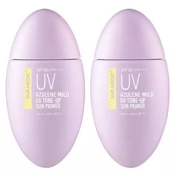 Thermedic + Azulene Mild UV Tone-Up Sun Cream Primer, 2 шт., 50 мл