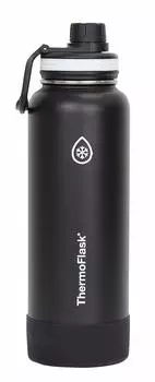 Thermo Flask Stainless Steel Bottle (Black, 1.17L) чёрный