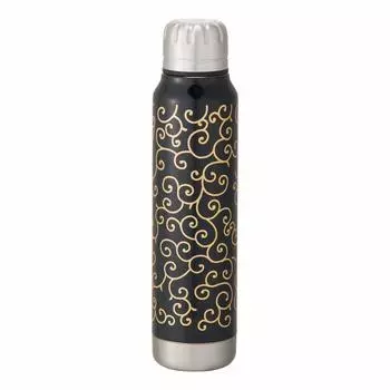 THERMO MUG Stainless Steel Bottle Arabesque Black 300ml URUSHI UMBRELLA BOTTLE [Lacquer] UM-UB чёрный