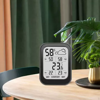 Thermometer Hygrometer LCD Display 10S Fast Refresh Mini Multifunction Digital