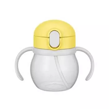 thermos baby straw mug npf-250 lemon yellow lyl leakproof baby mug 250ml
