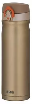 Thermos Бутылка для воды с вакуумной изоляцией, мобильная кружка, открытая, золотая, GL [One-Touch Type] 0,5 л JMY-501