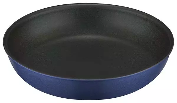 Thermos Durable Series Frying Pan with Removable Handle 26cm For Gas Fire Indigo Blue IBL KVC-026