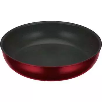 Thermos Durable Series Frying Pan with Removable Handle KVD IH/Gas Compatible Deep Red KVD-028 DR