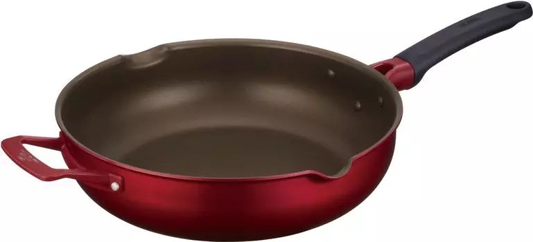 Thermos Durable Series Multi-Pan Frying Pan 30cm Red IH Compatible KFJ-030W R