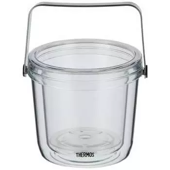 THERMOS Двойное ведро для льда Прозрачный корпус TPE-1300: Ручка из пропитанной полиэфирной смолы: Нержавеющая сталь Китай PAIBZ01