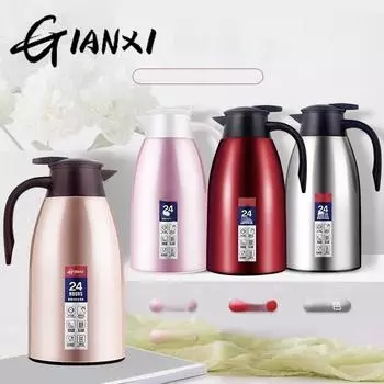 Термос большой емкости термос в студенческом общежитии термос в студенческом общежитии стеклянная открытая бутылка